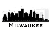 Milwaukee City Skyline Silhouette