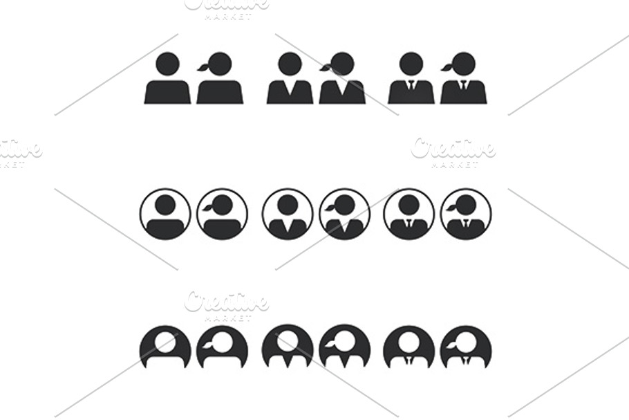People Icon in Graphics - product preview 8