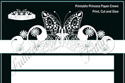 Printable Princess paper crown 