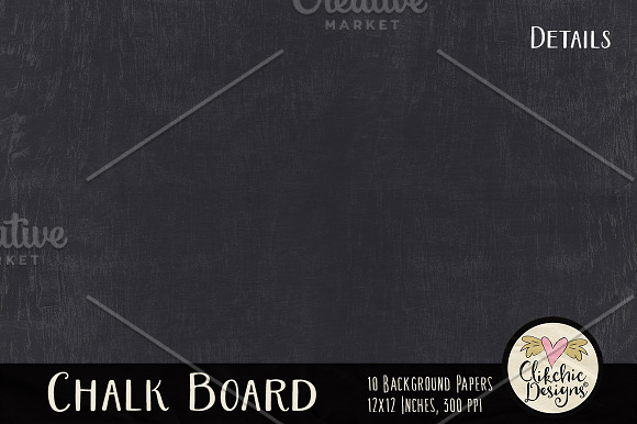 Chalk Board Texture Papers in Textures - product preview 5