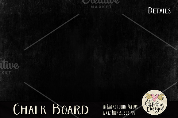Chalk Board Texture Papers in Textures - product preview 6