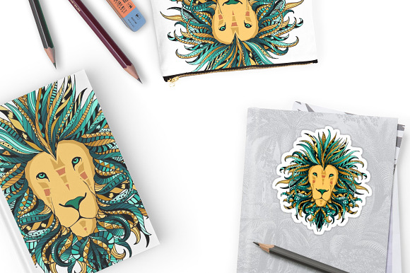 Lion in Illustrations - product preview 1