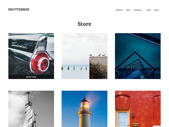 Shutterbox in WordPress Portfolio Themes - product preview 2