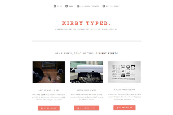 TYPED. Blog theme for Kirby 2.3