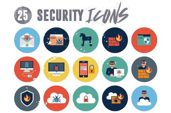 25 Security Flat Icons in Flat Icons - product preview 1