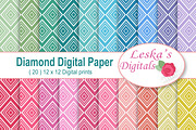 Harlequin Diamond Digital Paper