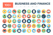 100+ Flat Business and Finance Icons