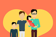 Happy Family Concept Banner