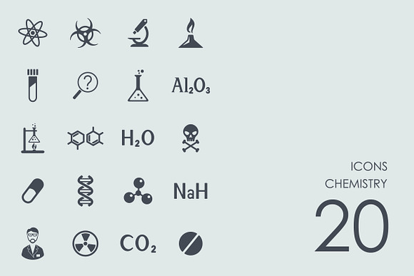 Chemistry icons in Graphics - product preview 1