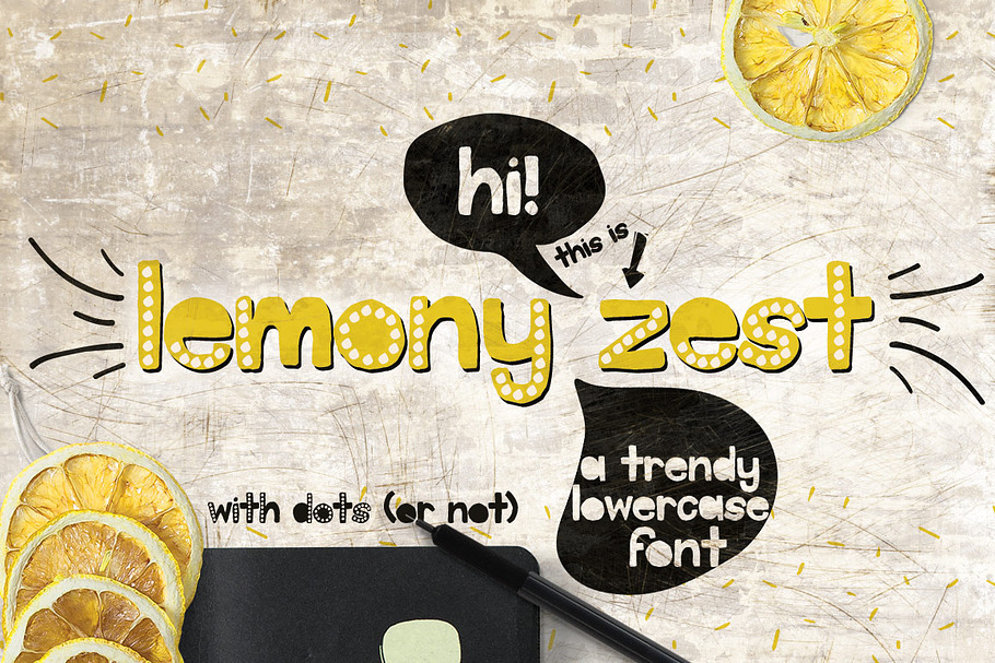 Lemony Zest Font Typeface in Fonts - product preview 8