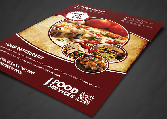 Food Menu in Flyer Templates - product preview 1