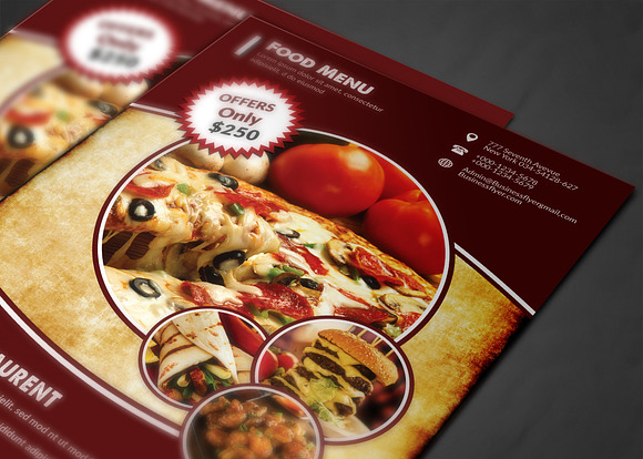 Food Menu in Flyer Templates - product preview 3