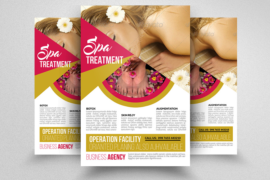 Spa & Body Care Center Flyer in Flyer Templates - product preview 8