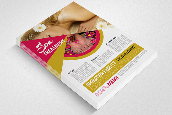 Spa & Body Care Center Flyer in Flyer Templates - product preview 2
