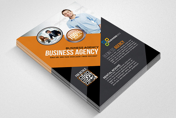 Business Agency Flyer Template in Flyer Templates - product preview 2
