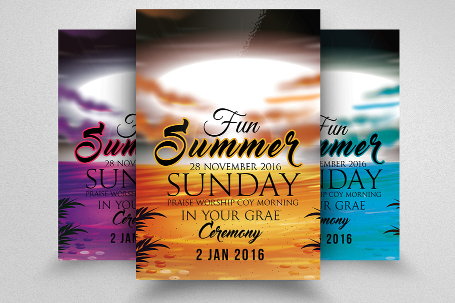 Summer Fun Flyer & Poster in Flyer Templates - product preview 8
