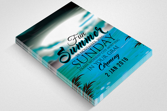 Summer Fun Flyer & Poster in Flyer Templates - product preview 2
