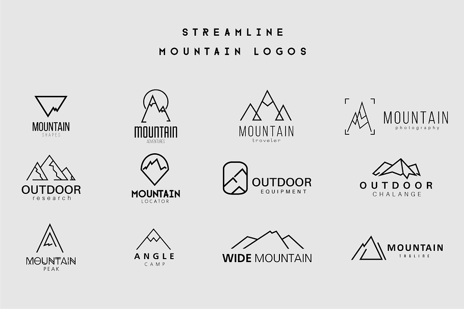 Streamline Mountain Logos