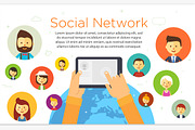 Online chat social network