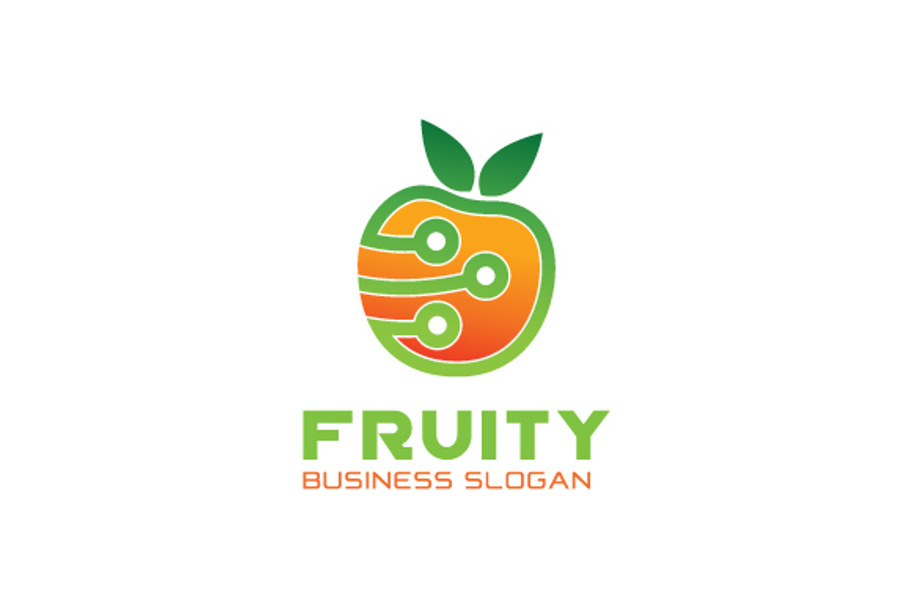 Creative Fruit Tech Logo in Logo Templates - product preview 8