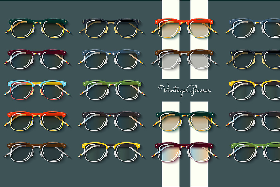 Vintage Glasses in Objects - product preview 8