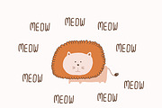 Lion meow Card