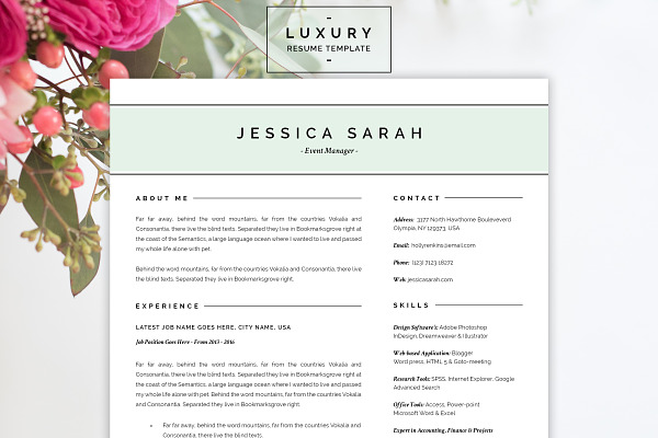 Luxury Resume CV Template