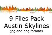 9x Pack Austin Skylines