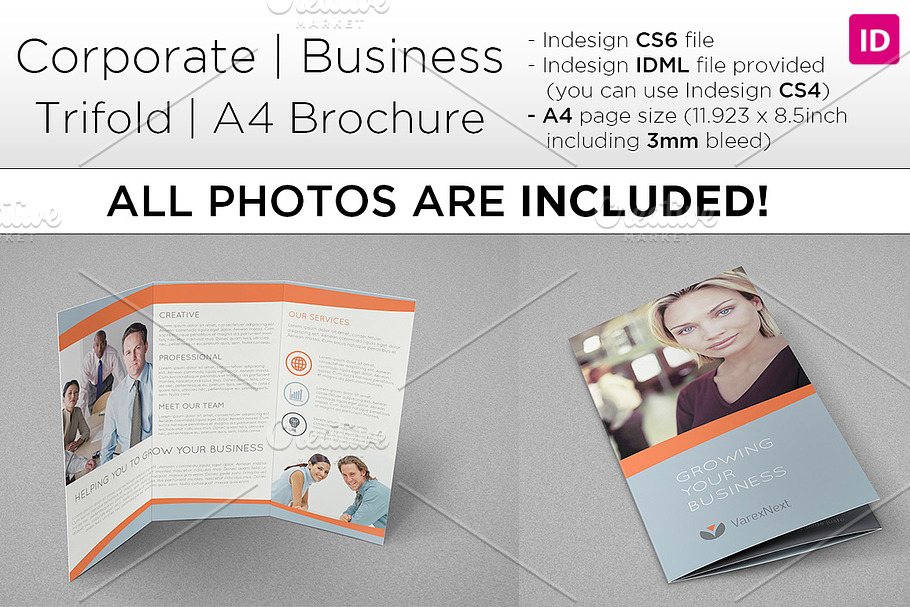 Corporate A4 Trifold Brochure
