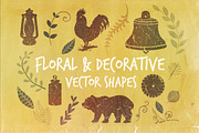 Floral & Decorative Vector Shapes
