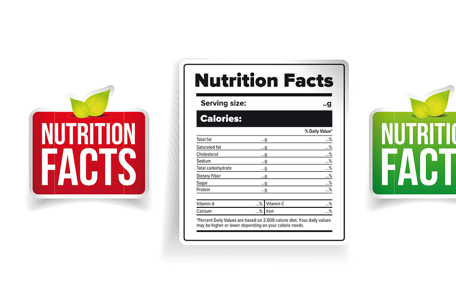 Nutrition Facts label set
