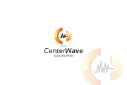 Center Wave Logo Template