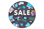 Modern technology store sale