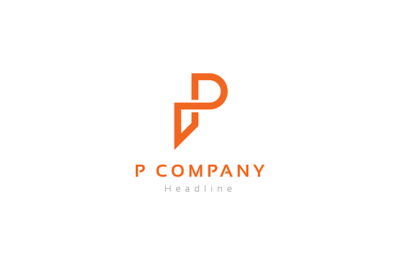 P company logo. in Logo Templates - product preview 1