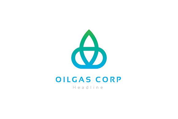 Oilgas corporation logo. in Logo Templates - product preview 1