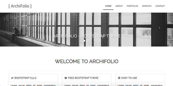 ArchiFolio - Corporate theme in Bootstrap Themes - product preview 2