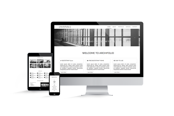 ArchiFolio - Corporate theme in Bootstrap Themes - product preview 3
