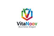 Colorful Letter V Logo