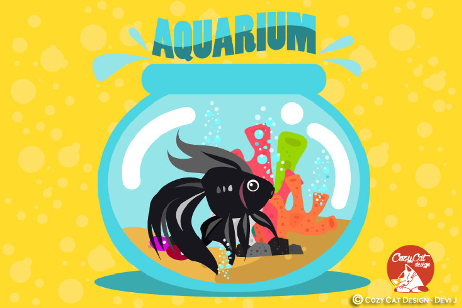 Aquarium Digital Clipart in Illustrations - product preview 8