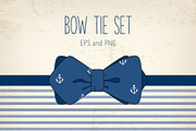 Vector bow tie set