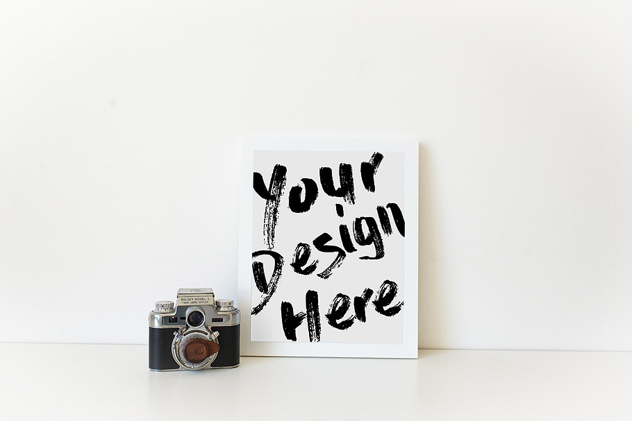 White Frame Mockup 8x10 Template in Print Mockups - product preview 8