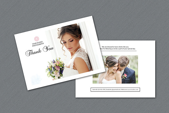 Photographer Thank You Card-V325 in Flyer Templates - product preview 3