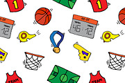 Basketball Elements Pattern