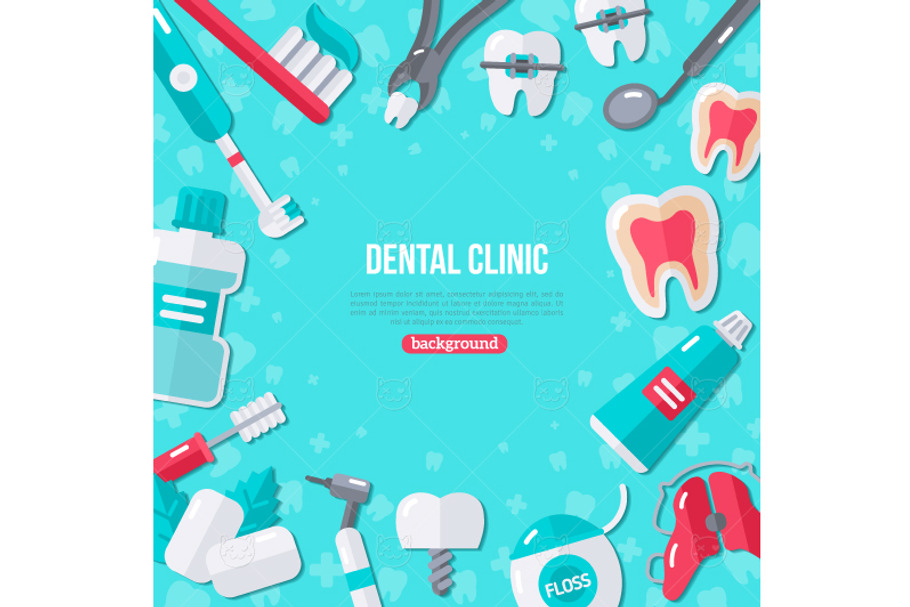Dental background in Illustrations - product preview 8