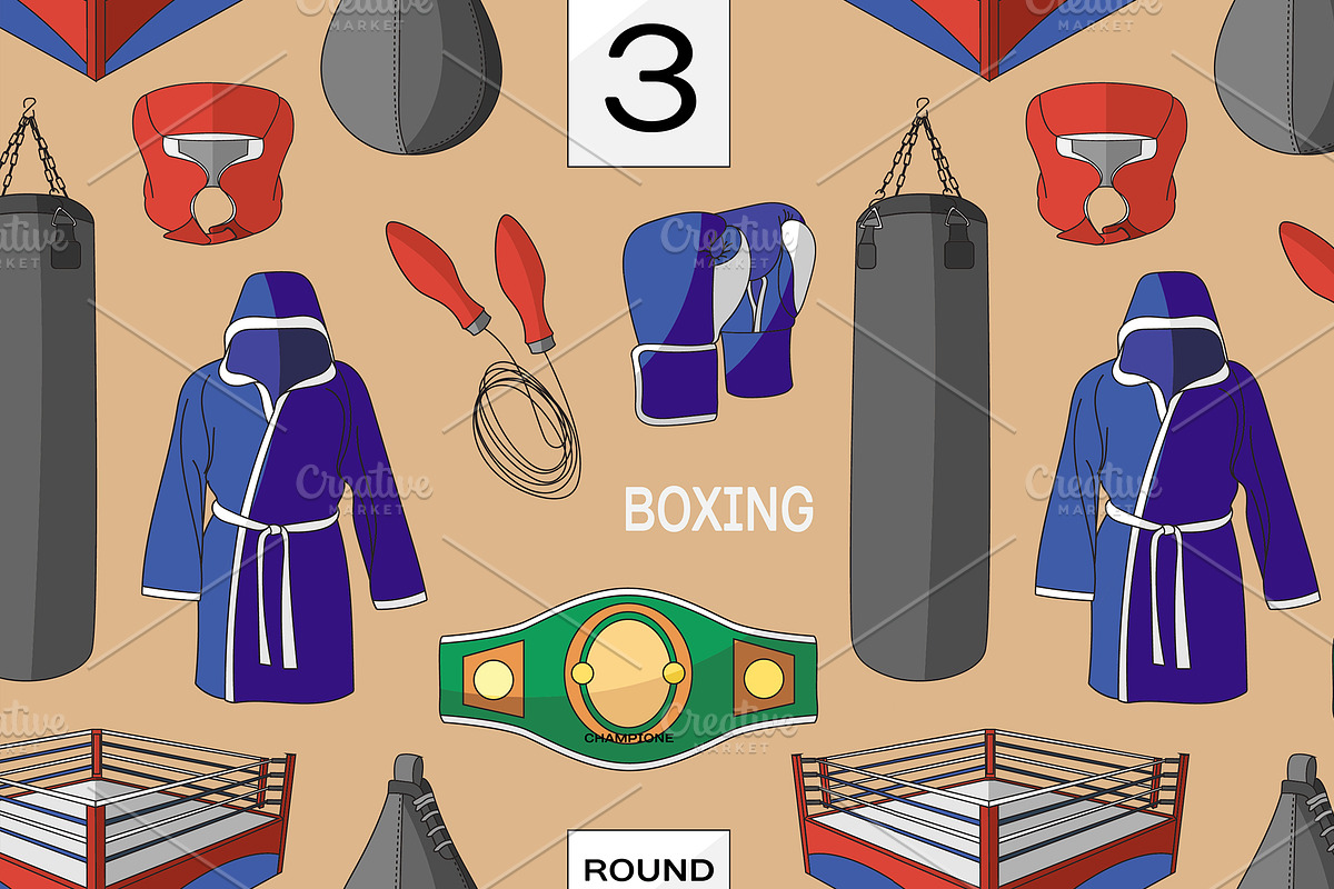 Boxing set pattern in Patterns - product preview 8