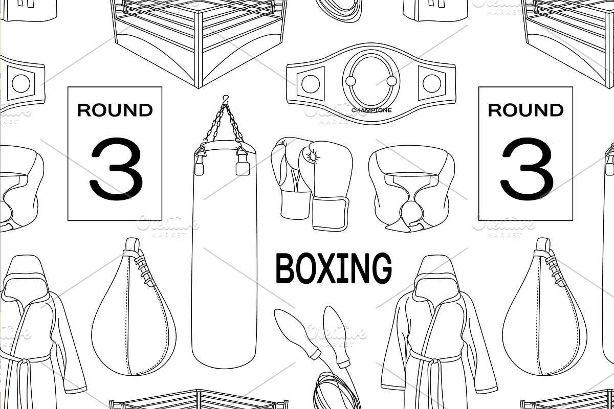 Boxing set pattern in Patterns - product preview 8