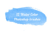 12 Water Colour brushes Photoshop
