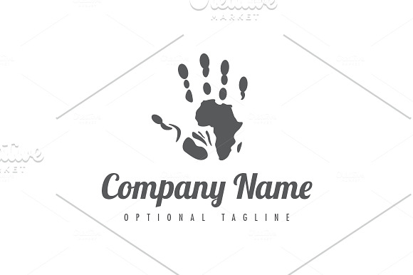Hands for Africa Logo in Logo Templates - product preview 2