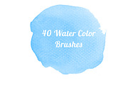 40 Water color Brushes for Photoshop