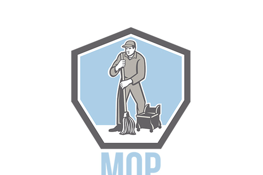 Mop Cleaning Services Logo